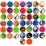 SHATCHI 15Pcs Bouncy Jet Balls Colourful 20MM Birthday Party Fillers Boys Girls School Prizes Loot Bag Pinata Toys, Multicolour