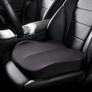 AIJOY Adult Car Booster Seat, Portable Car Seat Cushion Pad for Driving, Soft Car Seat Cushion for Height, Effectively Increase The Field of View by 10cm/ 3.9in, for Car Office Home, Black