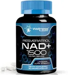 WELLNESS LABSRX NAD Supplement, 1500mg - Liposomal NAD+ Supplement with Resveratrol, Nad Plus Boosting Supplement - Support Cellular Health, Stamina & Healthy Aging - Ultra Strength Capsules, USA Made