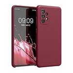 kwmobile Case Compatible with Samsung Galaxy A52 / A52 5G / A52s 5G Case - TPU Silicone Phone Cover with Soft Finish - Rhubarb Red