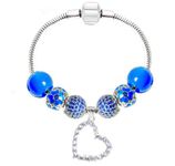 Fit Pandora Charm Bracelet All Month Birthstone Best Birthday Gifts for Women and Girls DIY Jewelry, 7.1 inch, Crystal, Cubic Zirconia