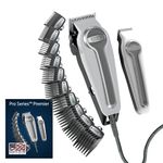 Wahl USA Pro Series Premium Combo Corded Clipper and Cordless Trimmer Kit for Hair Clipping & Beard Trimming with Free Barbers Shears - Model 79804