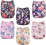 ALVABABY Baby Cloth Diapers 6 Pack 