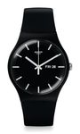 Swatch Black Unisex Watch - Material: Bio-sourced Material