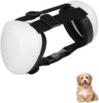 BERGWERK Dog Ear Muffs Noise Protection,29dB NRR Dog Noise Cancelling Ear Muffs,Dog Ear Muffs for Hearing Protection with Fast Snap Lock (White,S)