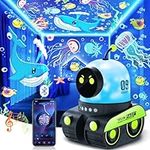 Baby Sensory Lights for Autism Kids Night Light Projector, 12 Films+Bluetooth Music Baby Night Light Projector Light for Kids, Rechargeable+360° Rotation Baby Projector Light Baby Lights Projector