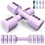 Adjustable Dumbbells Hand Weights Set: Sportneer 1 Pair 0.9-4.5KG (0.9-2.3KG) Fast Adjust Dumbbell Weight 6 In 1 Free Weights Barbells For Women Men Home Gym Workout Exercise Strength Training