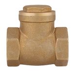 3/4" One Way Swing Check Valve BSP DN20 Female Brass Non-return One-Way Valve 232PSI Prevent Water Backflow