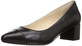 Cole Haan Women's The Go-to Pump 45MM, Black Leather Waterproof, 9.5-B US