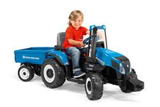 Peg Perego IGOR0074 12V New Holland Tractor with Trailer