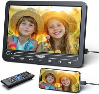 10.5 Inch DVD Player for Car with 5-Hour Battery, Headphones, Headrest DVD Player Support HDMI Input, Sync Phone/TV, 1080P Videos, USB SD, Last Memory, Region Free