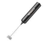 POWERLIX Pro 3-in-1 Handheld Milk Frother Electric - USB-C Rechargeable, 10,000 RPM Quick Whisk, Detachable Heads for Latte/Cappuccino/Egg Whites, Auto-Stop Safety, Portable Barista Tool