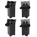 Highwild Platform Brackets Multi-Use 4x4 Compound Angle Brackets for Deer Stand, Hunting Blinds, Observation Decks & Outdoor Platforms - Set of 4 - Black.