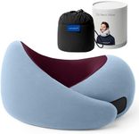 Ostrichpillow Go Neck Pillow, Travel Pillows for Airplanes, Premium Memory Foam Travel Pillow, 360º Ergonomic Design, Asymmetrical Sides, Travel Bag Included, Washable Modal Cover