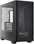 ASUS Prime A21 MicroATX PC Case (Black) - Support Radiator Up to 360 mm and Graphics Card Length up to 380 mm, Mesh Front Panel, Tool-Free Side Panels, 2X USB 3.2 Gen 1 Front Panel