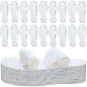 Janmercy 100 Pairs Disposable Shoe Liners Replaceable Shoe Inserts Thin Insoles for Women Men Sweat Absorbing Shoe Inserts Breathable Barefoot Shoe Pads Foot Odor Eliminator for Boot Sneaker Running