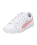 Puma Womens Smashic Wmn White-Peony-Matte Silver Sneaker - 7UK (39511102)