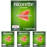 Nicorette InvisiPatch, Nicotine Patches Step 3, 10mg, 7 count, Effective and discreet Stop Smoking and Stop Vaping Aid, Nicotine Patches to Beat Cravings & Withdrawal Symptoms (Quit Smoking or Vaping)