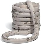 New Pig Clip-&-Fit Absorbent Sock, 15 Gal Absorbency, Create Your Own Custom Lengths, 3" Dia x 120' L, Gray, PIG220