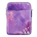 MoKo 6-7 Inch Kindle Sleeve Bag, Protective Nylon Cover Compatible with Kindle Paperwhite 2021, Fire 7 2022, All-New Kindle/Kids (11th Generation) 2022, Kindle Oasis E-Reader, Purple Starry Sky