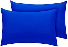 Comfy Nights Pollycotton Pair Of Pillow cases - Royal Blue