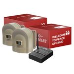 Hosmart 800 Meters Long Range, Wireless Outdoor Entry Alarm System, Weatherproof Motion Detector and Rechargeable Sensor (1 Receiver and 2 Sensors)