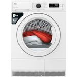 AEG 5000 Series Heat Pump Tumble Dryer 8kg TXH508A2R, Freestanding Dryer, AutoSense Function Optimises Time & Energy Consumption, Easy Iron Program, Delay Start, 8 kg Load, 66 dB, White