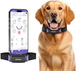 NEW Dog Health Monitor V3.0 by PetPace – AI Smart Collar with 24/7 Vital Signs, Pain & GPS Tracking, Telehealth AskaVet & Share With Your Vet, Smartwatch Sync – Subscription Required (Large)