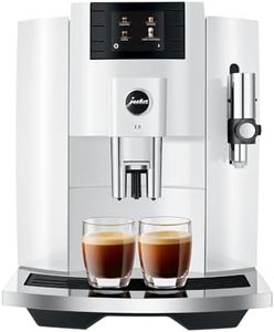 Jura E8 Automatic Espresso Machine (Piano White)