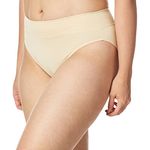 Warner's Women's No Pinching No Problems Hi-Cut Brief Panty, Sand, Medium