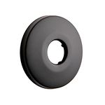 OFFO Shower Arm Flange 64mm(2.5 inches) in Diameter Replacement Shower Head Arm Escutcheon Plate Suitable for Most Brands Shower Head Arms, Matte Black