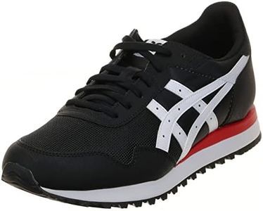 ASICS Men's Tiger Runner II Sneaker, Black/White, 7 UK, Black White, 8 US