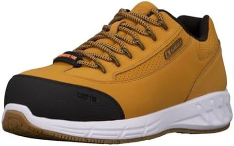 Lugz Men's Express Composite Toe Work Construction Shoe, Golden Wheat/White/Bark/Gum, 10.5 Medium US