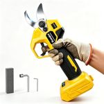 Rueqior Cordless Pruning Shears Compatible with Dewalt 20V Battery, Brushless Cordless Branch Cutter Pruner with 1.5-2-Inch inch Cut Capacity for Tree Trimming, Shrubs, Gardening (Tool Only)
