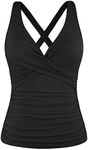 Hilor Women's Tankini Tops with Und