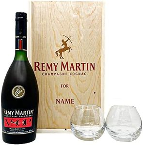 Personalised Remy Martin VSOP Cognac Champagne Gift Set with Glasses- Alcohol Gift Set, Remy Martin XO, Spirits Gifts For Him, For Her, Christmas, Birthday's, Father's Day, Mother's Day
