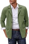 COOFANDY Men's Linen Cotton Casual Suits Blazer Jackets Lightweight Sports Coats