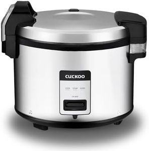 CUCKOO CR-3032 30-Cup (Uncooked) / 60-Cup (Cooked) Large Capacity Commercial Rice Cooker & Warmer with Nonstick Inner Pot, Switch Press (Silver/Black)