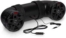 BOSS Audio Systems ATV6.5B ATV UTV Weatherproof Sound System - 6.5 Inch Speakers, 1.5 Inch Tweeters, Built-in Amplifier, Bluetooth, Easy Installation for 12V Vehicles