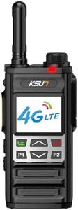 KSUN ZL35 4G Network Radio WiFi Walkie Talkie Long Range with Hotspot Bluetooth-Compatible Handheld LTE/PoC Two Way Radio for Android 8.1 Push-to-Talk Intercom Radio