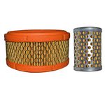 NIKAVI NAFF078A + NOFF004 Combo Air Filter and Oil Filter Compatible For Royal Enfield Bullet/Classic/Electra & Thunderbird (All 350cc Models) + NKVKC