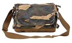 Gootium Canvas Shoulder Bag - Vintage Cross Body Messenger Bag Mens Satchel, Camouflage