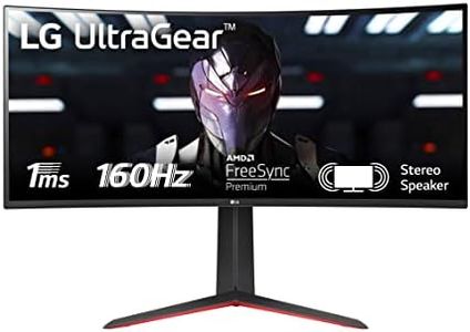 LG 34GP63AP UltraGear Gaming Monitor 34" QHD UltraWide Curvo LED VA HDR 10, 3440x1440, 1ms, AMD FreeSync Premium 160Hz, Audio Stereo 14W, HDMI 2.0 (HDPC 2.2), Display Port 1.4, Flicker Safe, Nero