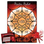 Halloween Party Game – SPIDER SPLAT | Unlimited Players | Winner Certificate | XL Poster Included for Halloween Party, Halloween Decoration, Halloween Party Supplies, Halloween Games