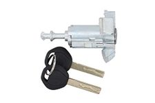 NewYall Front Left LH Driver Side Door Lock Cylinder Barrel with 2 Keys for BMW X5 2000-2006