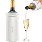 Wine Chiller - Premium Wine Bottle Chiller Double Walled (White)