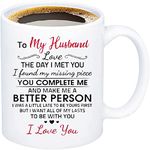 Husband Mug Valentines Day Gift for Husband Funny Gift for Husband Husband Christmas Gift to My Husband Love The Day I Met You Valentines Day Coffee Mug……