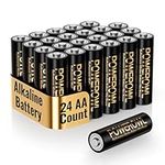 POWEROWL AA Batteries 24 Pack - Alkaline 1.5v - High-Capacity Long Lasting Double A Battery, 10-Year Shelf Life