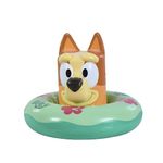 TOMY Toomies Bluey Splash and Float Bingo - Bath Toy Pourer Cup with Shower Holes and Water Wheel Toy Pool Ring- Sensory Water Toys - Officially Licensed Bluey Toys - Baby Bath Toys for +18 Months