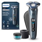 Philips Electric Shaver Series 7000, Wet & Dry Electric Shaver & Electric Razor for Men, SkinIQ Technology & Cable‑Free Quick Clean Pod, S7882/50